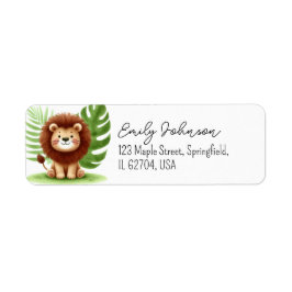 Cute Safari Lion Birthday