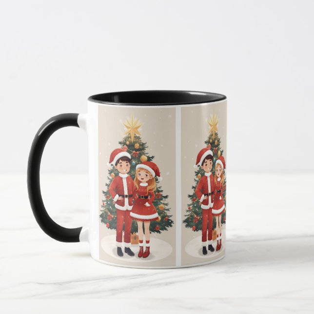 Cute Santa Christmas Travel Mug For Cozy Winter Tasse (Links)