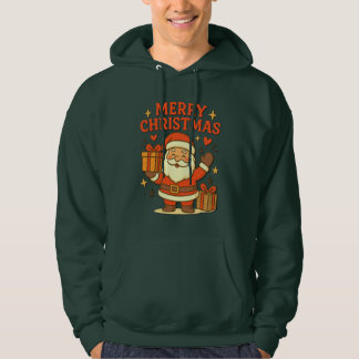  Cute Santa Claus Christmas Art –  Merry Christmas Hoodie