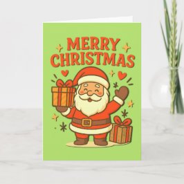  Cute Santa Claus Christmas Art –  Merry Christmas Karte