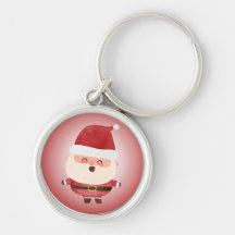 Cute Santa Claus Christmas Keychain