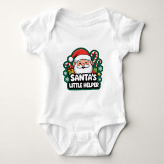 Cute Santa Claus Christmas T-Shirt for Boys & Girl Baby Strampler