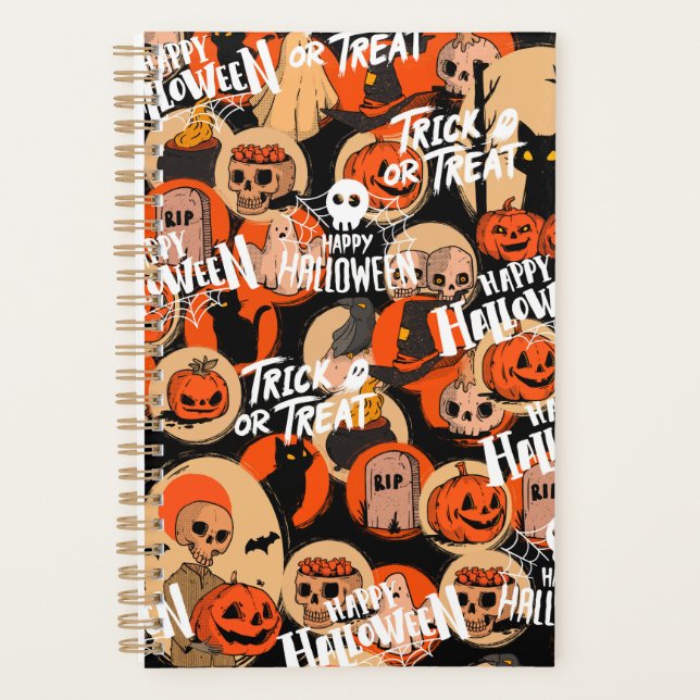  Cute & Scary Halloween Spooky vibes  Planer (Vorderseite)