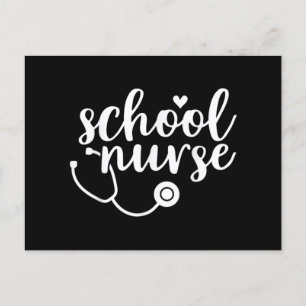 Cute School Nurse Appreciation Feiertagspostkarte