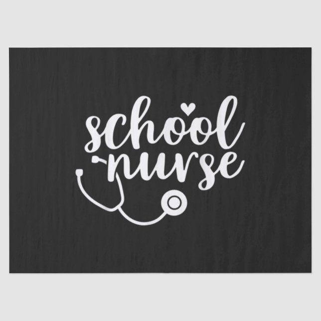 Cute School Nurse Appreciation Seidenpapier (Vorderseite)