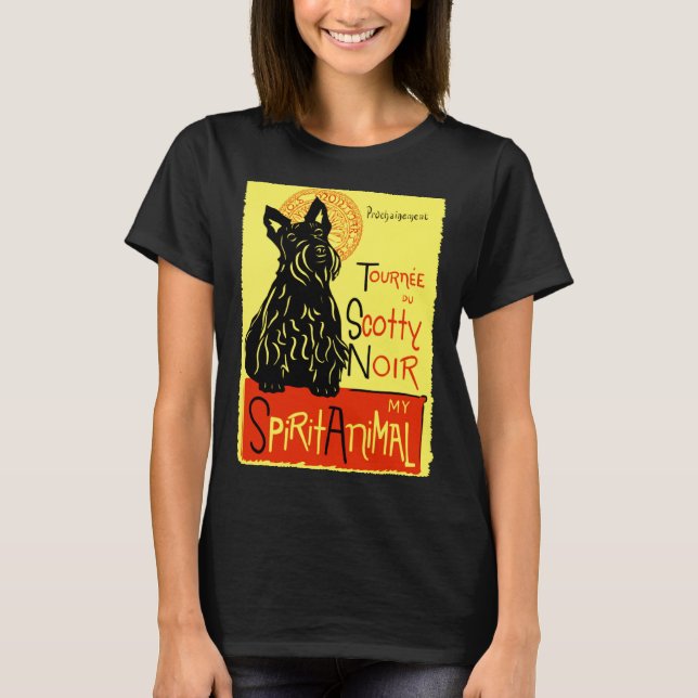 Cute Scotty Highland Scottish Terrier Dog Scottie T-Shirt (Vorderseite)