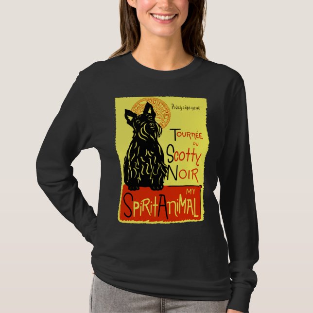 Cute Scotty Highland Scottish Terrier Dog Scottie T-Shirt (Vorderseite)