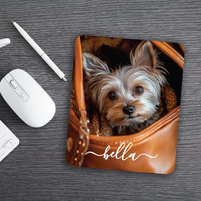 Cute Script Pet Photo Mousepad (Von Creator hochgeladen)