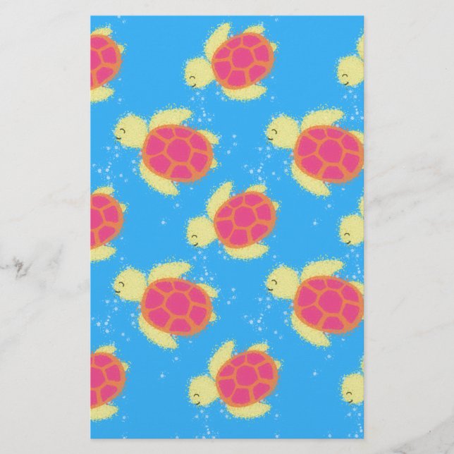 Cute Sea Turtle Pattern (Vorderseite)
