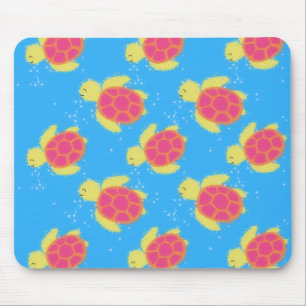 Cute Sea Turtle Pattern Mousepad