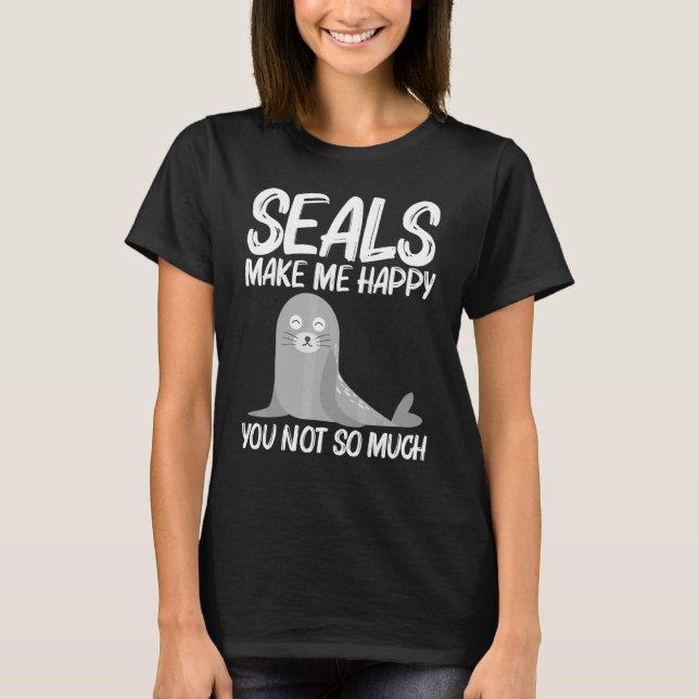 Cute Seal For Men Women Sea Lion Zoo Animal T-Shirt (Vorderseite)