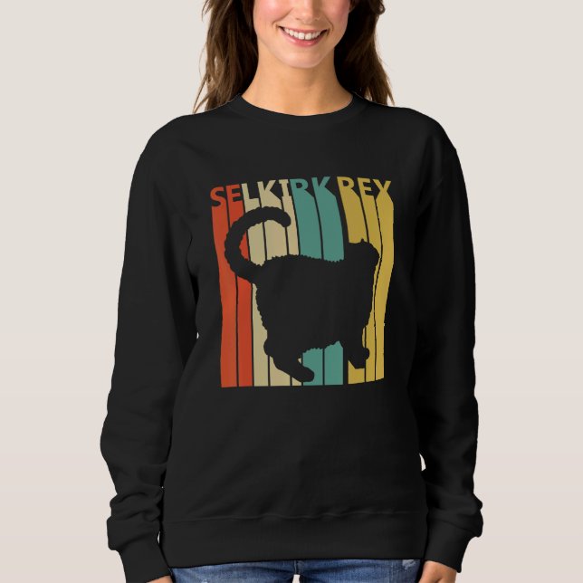 Cute Selkirk Rex Cat Sweatshirt (Vorderseite)