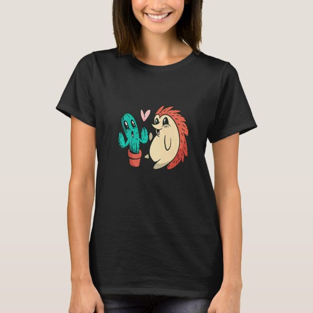 Cute Serape Cactus And Hedgehog Cactus plants Mexi T-Shirt (Vorderseite)