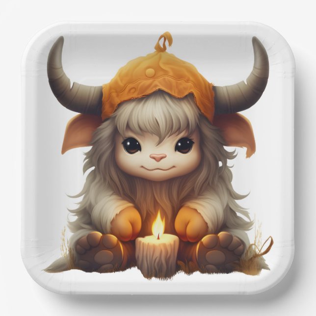 Cute-Serie 6-6 Pappteller (Vorderseite)