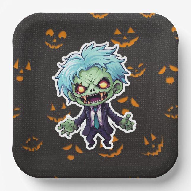 Cute-Serie 7-12 Pappteller (Vorderseite)