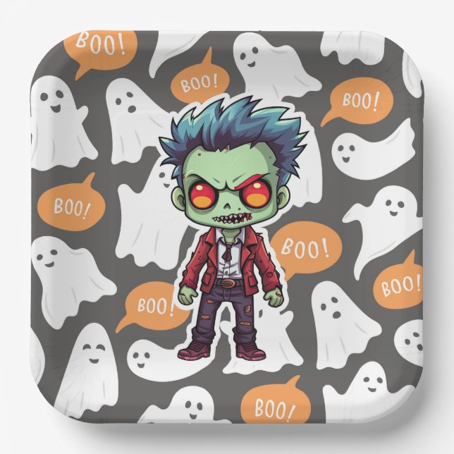 Cute-Serie 7-13 Pappteller (Vorderseite)