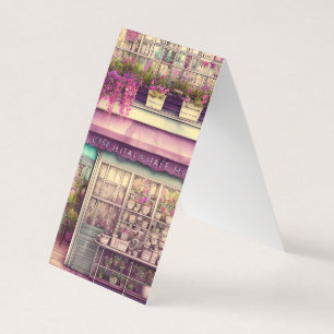 Cute Shabby Chic Kaffeeshop-Grafik Visitenkarten