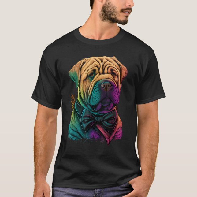 Cute Shar Pei Dog on Shar Pei  1 T-Shirt (Vorderseite)