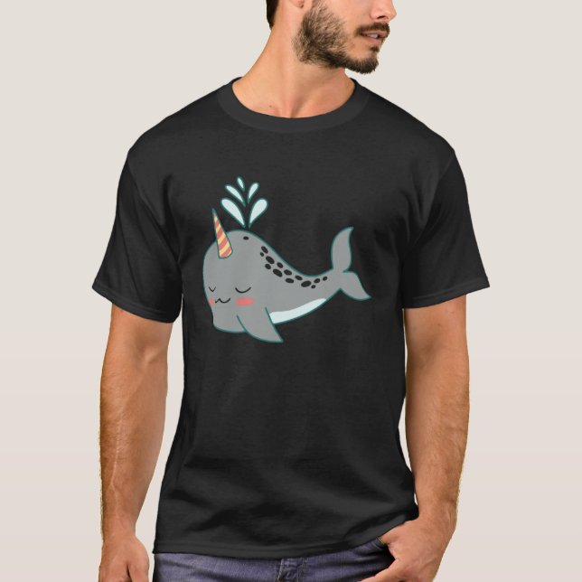 cute shark sharks funny baby swimming T-Shirt (Vorderseite)