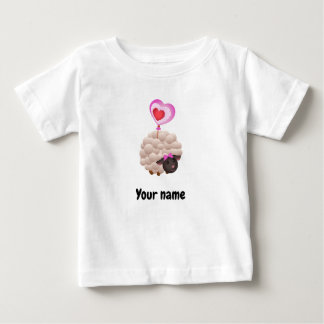 Cute Sheep Baby T-Shirt – Add Name