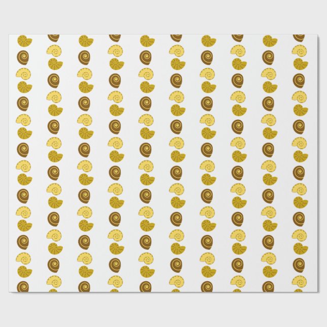 Cute shell arrangement on  geschenkpapier (Flach)