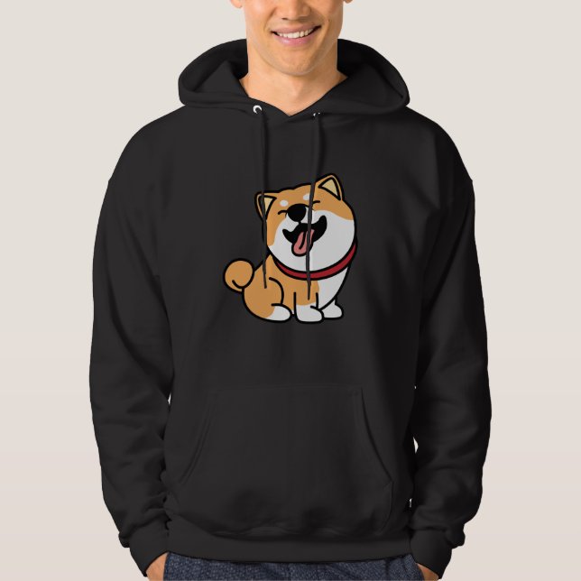 Cute Shiba Inu Dog Hoodie (Vorderseite)