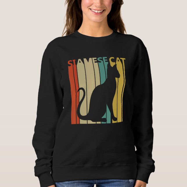 Cute Siamese Cat Sweatshirt (Vorderseite)