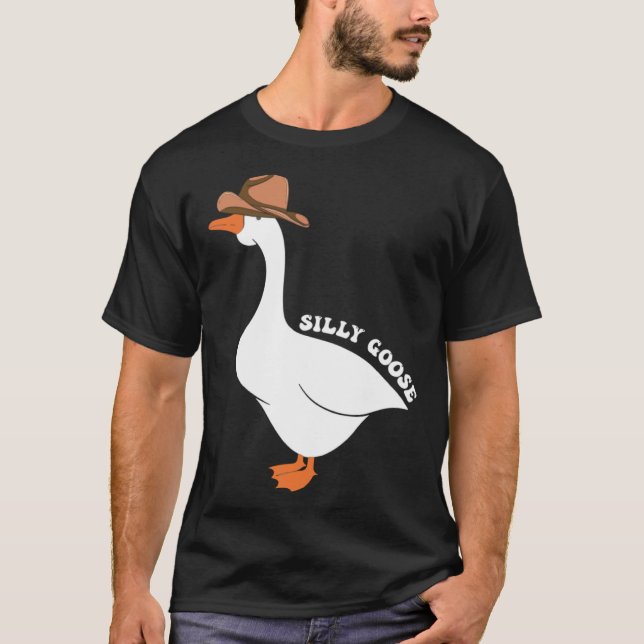 Cute Silly Goose Ugly Xmas  Goose Trendy Clothing T-Shirt (Vorderseite)