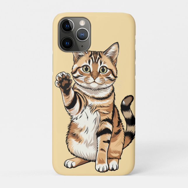 Cute simple design men cat lover Case-Mate iPhone hülle (Rückseite)