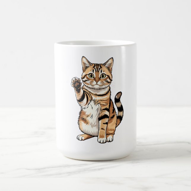 Cute simple design men cat lover kaffeetasse (Mittel)