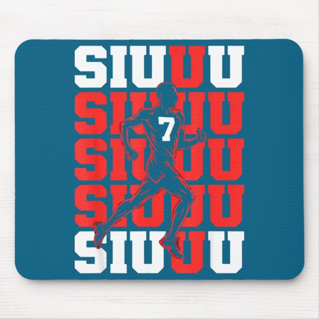 Cute Siuuuu Fan Soccer Lovers Soccer s Player Mousepad (Vorne)