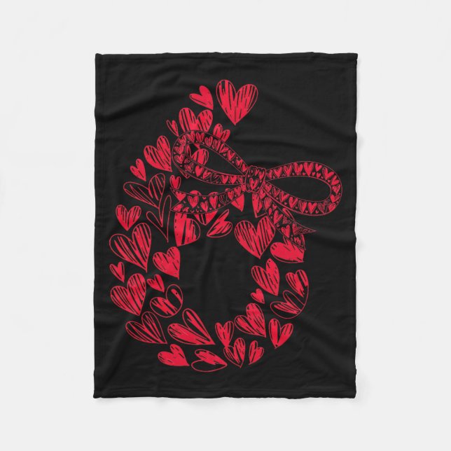 Cute Six Seven Love 67 Hearts Couple Number 6 Comf Fleecedecke (Vorderseite)