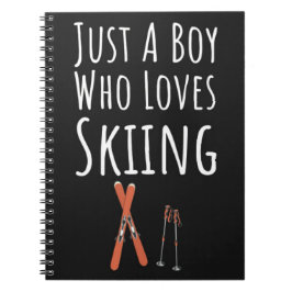 Cute Ski Gifts For Baby Boys Kids Skier Skiing Notizblock