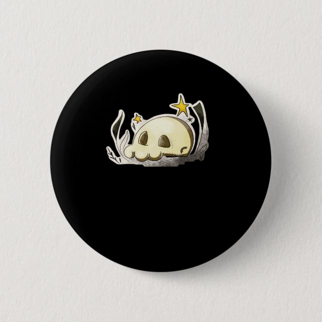 Cute Skull Oversized Button (Vorderseite)