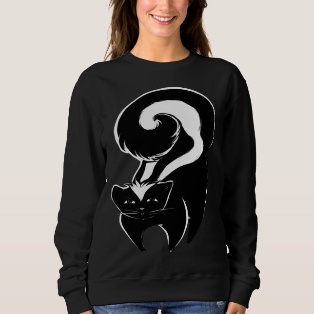 Cute Skunk Fun Nature  artwork Sweatshirt (Vorderseite)