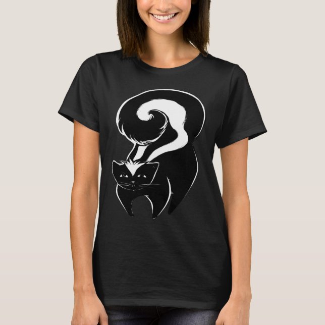 Cute Skunk Fun Nature  artwork T-Shirt (Vorderseite)