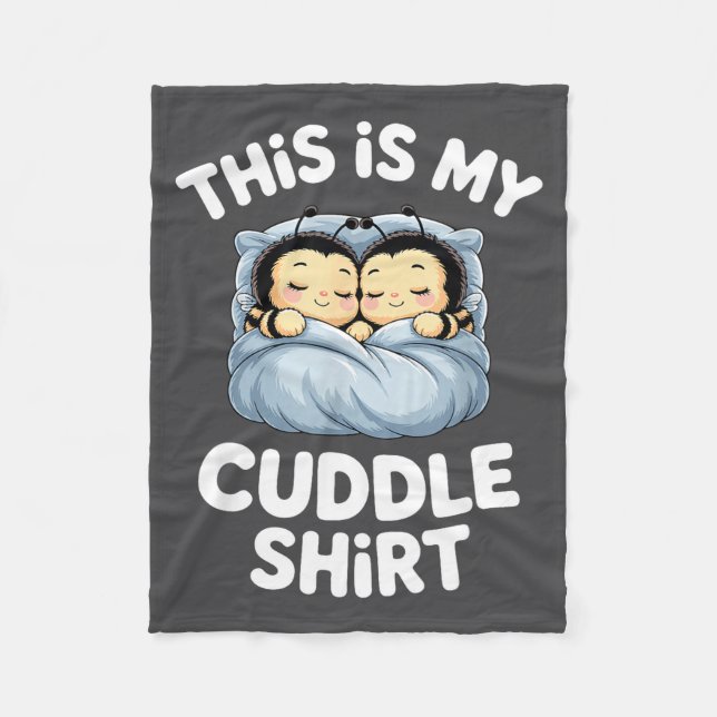 Cute Sleeng Bee This Is My Cuddle  Fleecedecke (Vorderseite)