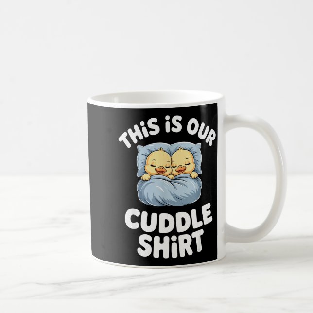 Cute Sleeng Ducks This Is Our Cuddle  Kaffeetasse (Rechts)