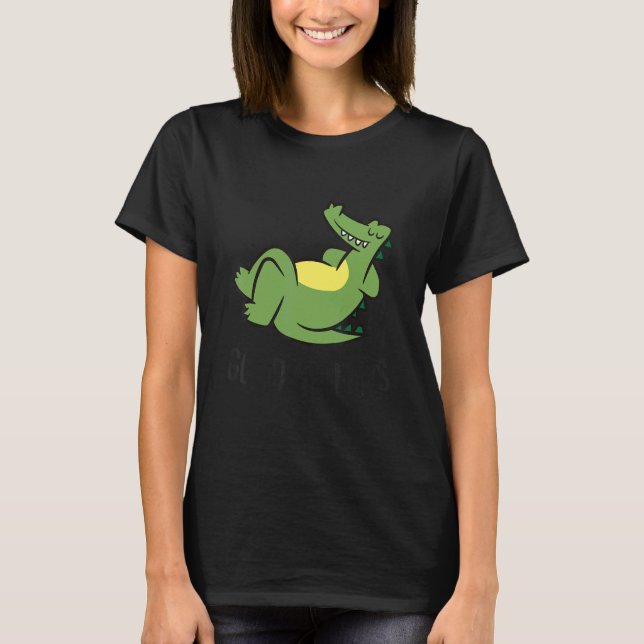 Cute Sleeping Alligator Good At Naps  Alligator T-Shirt (Vorderseite)