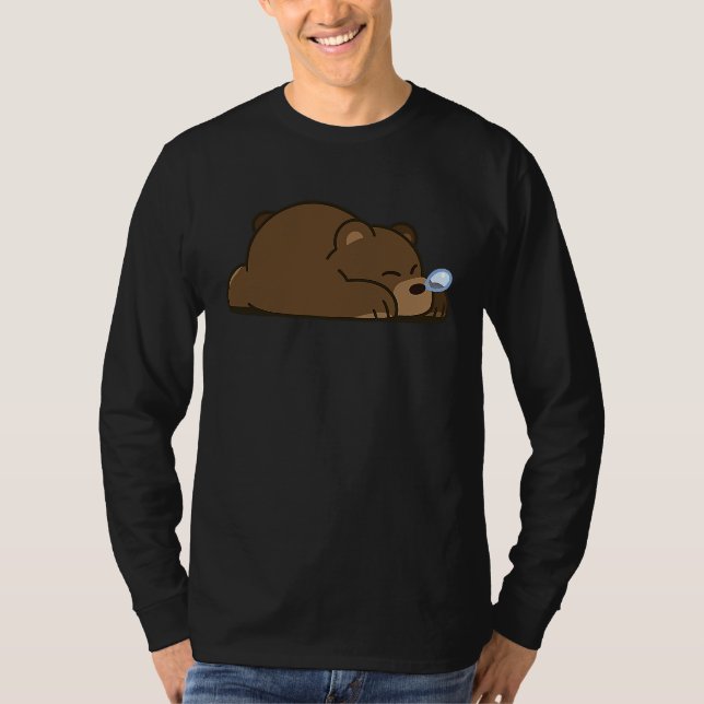 Cute Sleeping Bear T-Shirt (Vorderseite)