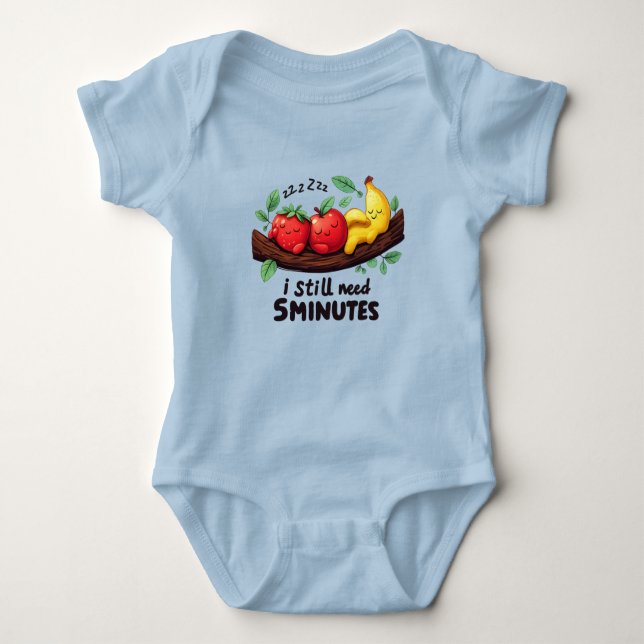 Cute Sleeping Fruits Baby Bodysuit Baby Strampler (Vorderseite)