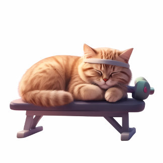 Cute Sleeping Gym Kitten Coffee Mug Kaffeetasse