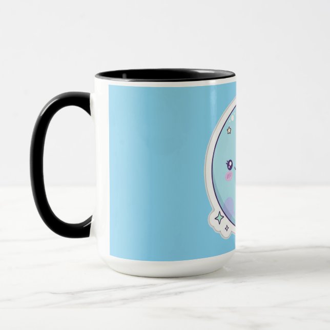 Cute Sleeping Moon and Star Kawaii Baby Nursery Mu Tasse (Links)