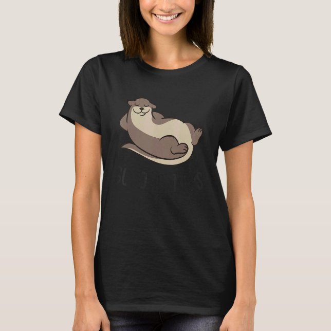 Cute Sleeping Otter Good At Naps  Otter T-Shirt (Vorderseite)