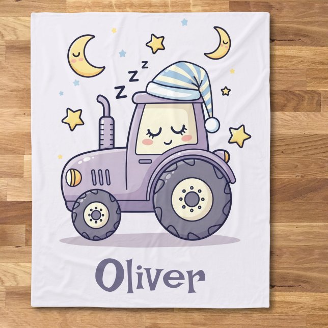 Cute Sleeping Tractor Fleecedecke (Von Creator hochgeladen)