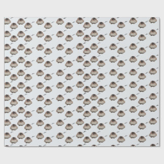 Cute Sleepy Owl Pattern Wrapping Paper Geschenkpapier