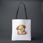 Cute Sleepy Puppy with Pillow<br><div class="desc">Adorable kawaii puppy cuddling a cozy pillow. Perfect cute design for dog lovers and cozy vibes.</div>