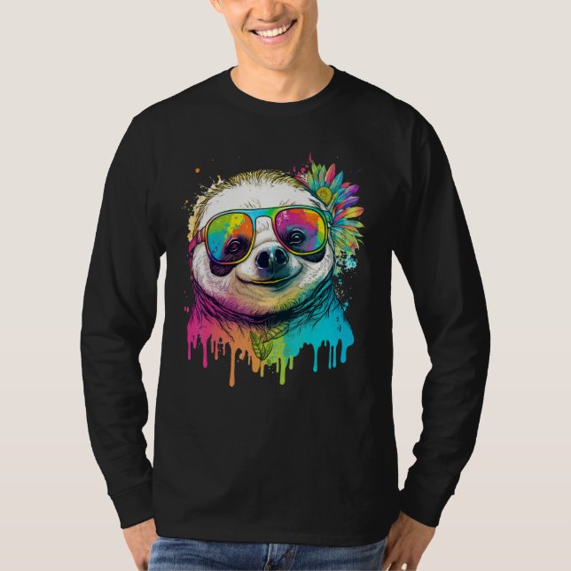 Cute Sloth  Animal on Sloth 3 T-Shirt (Vorderseite)
