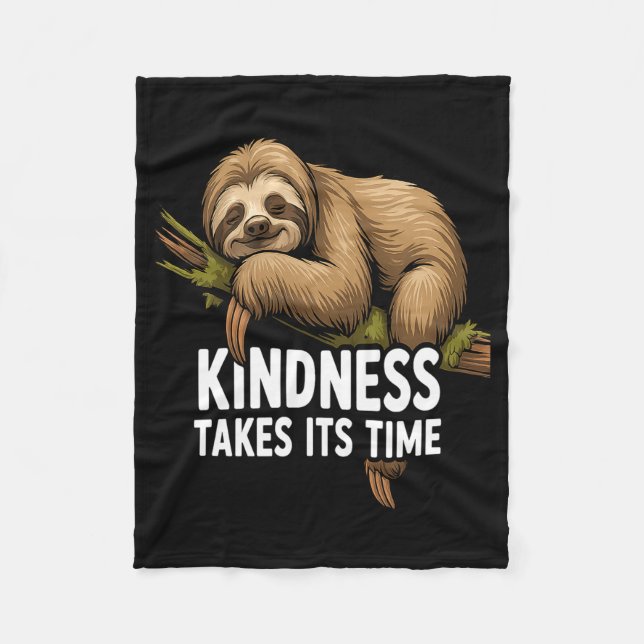 Cute Sloth Design For Sloth Lover And Sloth Comfor Fleecedecke (Vorderseite)