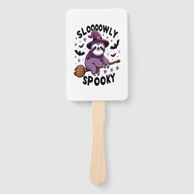 Cute Sloth Happy Halloween (2) Fächer (Vorderseite)